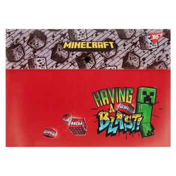 Папка-конверт Yes Minecraft на кнопке А4