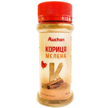 Корица Auchan молотая 55г - купить, цены на Чудо Маркет - фото 1