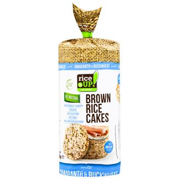 Rice Up! Brown Rice Cakes with Amaranth & Buckwheat 120g