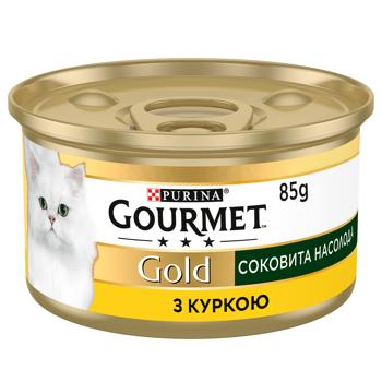 Gourmet Gold Juicy Delight Wet Food with Chicken for Adult Cats 85g - buy, prices for MasterZoo - photo 3