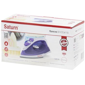 Утюг Saturn ST-CC6115 фиолетовый - купить, цены на Auchan - фото 1