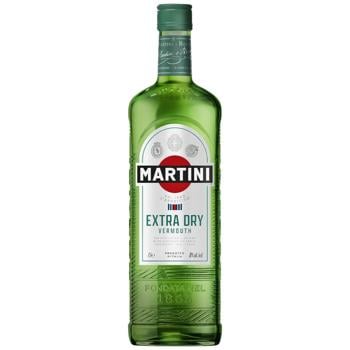 Вермут Martini Extra Dry білий сухий 18% 1л - купити, ціни на Ідеал - фото 1