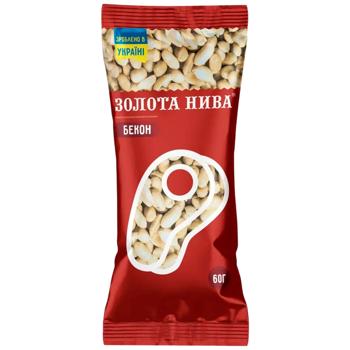 Арахіс Золота Нива зі смаком бекону смажений солений 60г