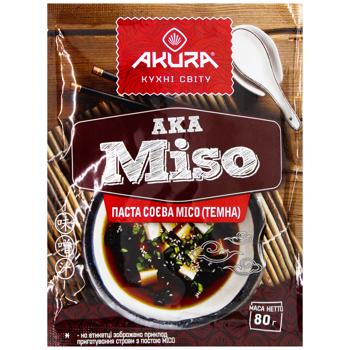 Паста соєва Akura Місо темна 80г - купити, ціни на Cупермаркет "Харків" - фото 1