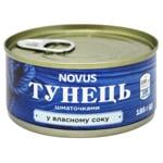 Novus Tuna Pieces in Own Juice 185g