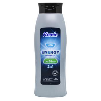 Гель для душа Flomie Men Energy Лайм 2в1 750мл - купить, цены на Auchan - фото 1