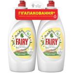 Засiб для миття посуду Fairy Sensitive Ромашка та вітамін Е 2x900мл