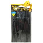 Party House Black Straws 50pcs