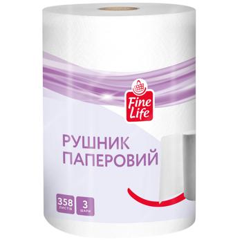 Fine Life XXL 3-ply Paper Towels 358 Sheets - buy, prices for METRO - photo 1