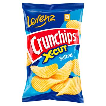 Чипси Lorenz Crunchips X-Cut з сіллю 140г - купити, ціни на ULTRAMARKET - фото 1
