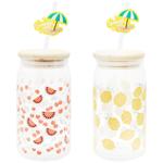 Банка Actuel Summer Vibes с трубочкой 480мл