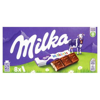 Шоколад молочный Milka Milkinis с молочной начинкой 87,5г - купить, цены на MasterZoo - фото 1