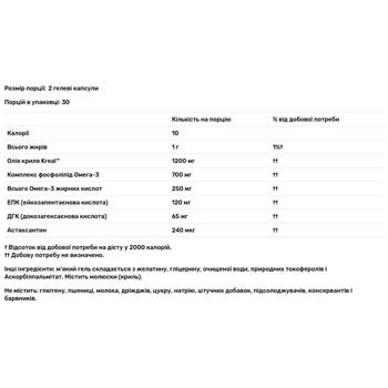 Jarrow Formulas Krill Oil 60 softgels - buy, prices for Biotus - photo 3