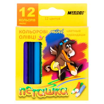 Олівці кольорові Marco Пегашка 12 кольорів - купити, ціни на ЕКО Маркет - фото 1