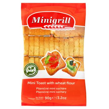 Тости Minigrill пшеничні 90г - купити, ціни на КОСМОС - фото 1