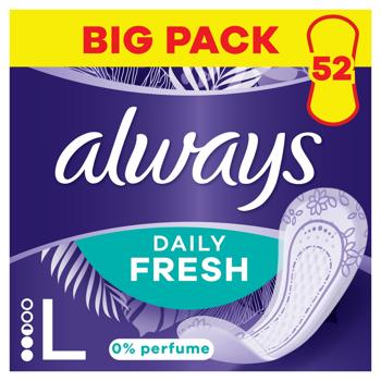 Прокладки ежедневные Always Daily Fresh Long 52шт