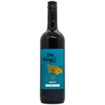Bon Voyage Merlot Non-alcoholic Semidry Red Wine 0.75l
