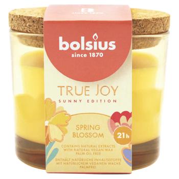 Свічка Bolsius Spring Blossom з кришкою у склі 66/83 - купити, ціни на Таврія В - фото 1
