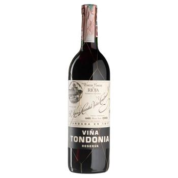 Vina Tondonia Tinto Reserva Red Dry Wine 13% 0.75l - buy, prices for MegaMarket - photo 1