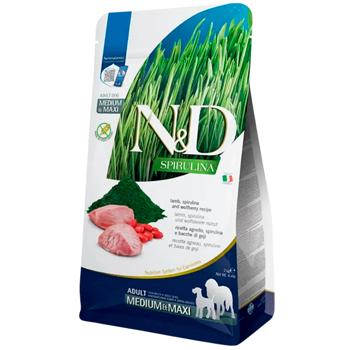 Farmina N&D Spirulina Dry Food with Lamb, Spirulina and Goji Berries for Medium and Large Breed Dogs 2kg - buy, prices for MasterZoo - photo 1