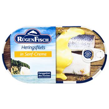 Rügen Fisch Herring Fillet in Mustard Sauce 200g - buy, prices for - photo 3