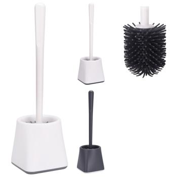 Silicone Toilet Brush + Glass