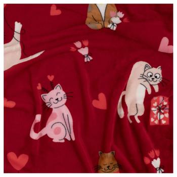 Ardesto Flannel Cats with Hearts Plaid 160*200cm - buy, prices for Za Raz - photo 3