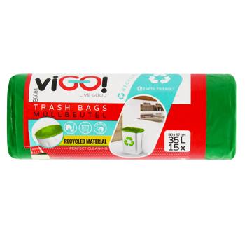Пакети для сміття viGO! Еко 35л 15шт - купити, ціни на NOVUS - фото 3