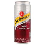 Напій газований Schweppes Pomegranate 0,33л