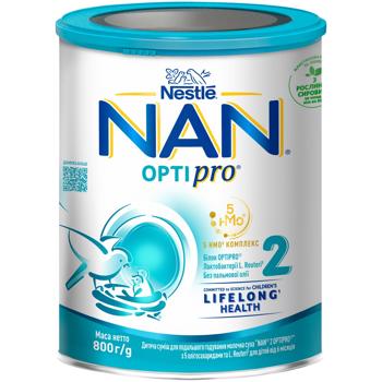 Смесь молочная сухая NESTLÉ® NAN® OPTIPRO® 2 для детей с 6 месяцев 800г - купить, цены на NOVUS - фото 1