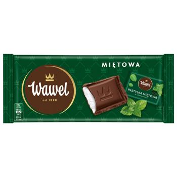 Wawel Chocolate with Mint Filling 90g - buy, prices for COSMOS - photo 1