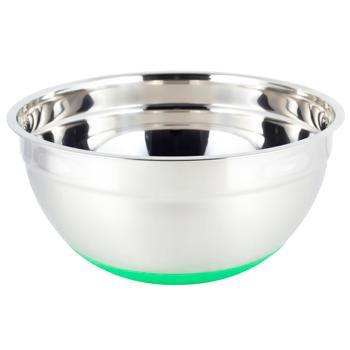 Миска Kamille КМ4351 сталь силиконовое/антиковзающее дно 28*13см - купить, цены на Восторг - фото 1