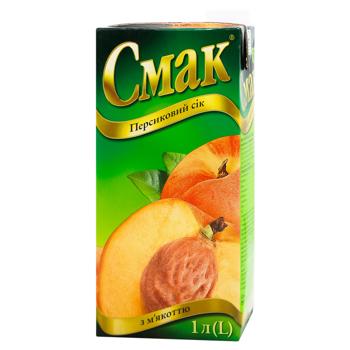 Smak Peach Juice with Pulp 1l - buy, prices for EKO Market - photo 1
