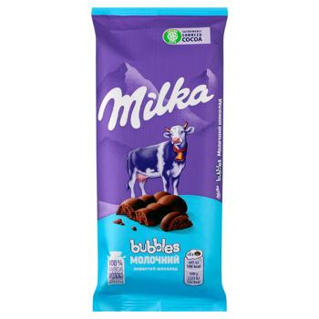 Milka Bubbles Aerated Milk Chocolate 80g - buy, prices for Vostorg - photo 1