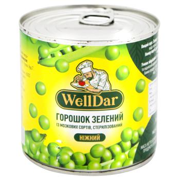 WellDar Tender Sterilized Green Peas 425ml - buy, prices for EKO Market - photo 1