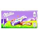 Шоколад молочный Milka Milkinis с молочной начинкой 87,5г