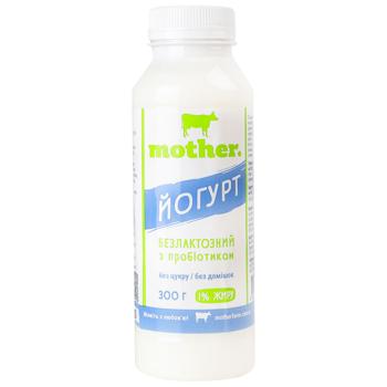 Mother Lactose-free Yogurt with Probiotic without Sugar 1% 300g - buy, prices for MegaMarket - photo 1