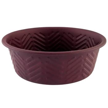 Миска Arjan Impex Premium Chevron Emboss металева 470мл фіолетовий - купити, ціни на MasterZoo - фото 1