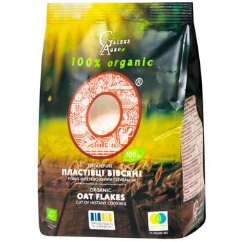 Хлопья овсяные Galeks-Agro резаные органические 300г - купить, цены на Grono - фото 1