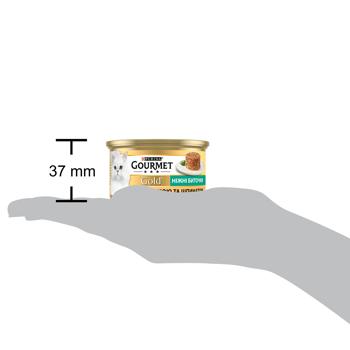 Корм влажный Gourmet Gold Нежные биточки с индейкой и шпинатом для взрослых кошек 85г - купить, цены на MasterZoo - фото 4