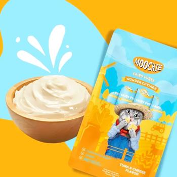 Ласощі для котів Moochie Fairy Puree з тунцем та сиром 25шт х 15г - купити, ціни на - фото 3