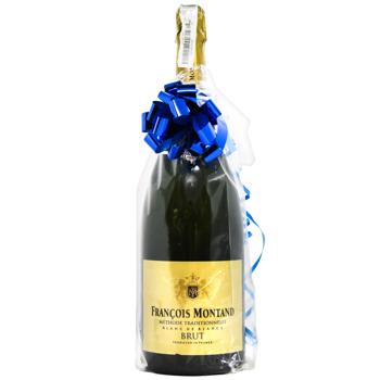 Вино ігристе Francois Montand Blanc de Blancs Brut біле брют 11% 1,5л - купити, ціни на AlcoHub - фото 2