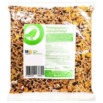 Корм Auchan для папуг 250г - купити, ціни на Auchan - фото 1
