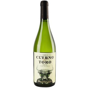 Вино Cuerno del Toro белое сухое 11,5% 0,75л - купить, цены на AlcoHub - фото 1