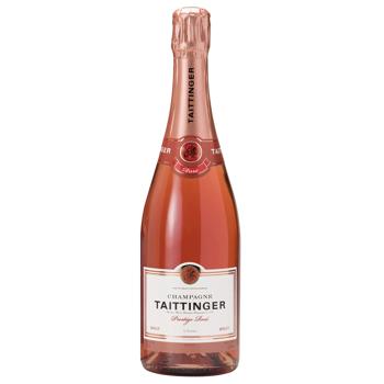 Шампанське Taittinger Prestige Rose Brut сухе рожеве 0,75л - купити, ціни на КОСМОС - фото 1