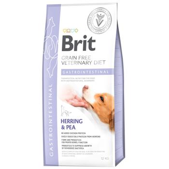 Корм сухой Brit Veterinary Diet Gastrointestinal с селедкой и горохом для собак с заболеваниями желудочно-кишечного тракта 12кг - купить, цены на MasterZoo - фото 1