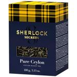 Чай чорний Sherlock Secrets Pure Ceylon крупнолистовий 100г