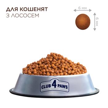 Корм сухий Club 4 Paws Premium з лососем для кошенят 300г - купити, ціни на - фото 2
