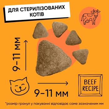 Half&Half Dry Food with Beef for Sterilized Cats 300g - buy, prices for - photo 5