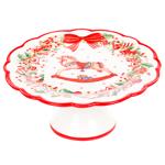 Bona Di Christmas Ornament Ceramic Cake Stand 21.6cm